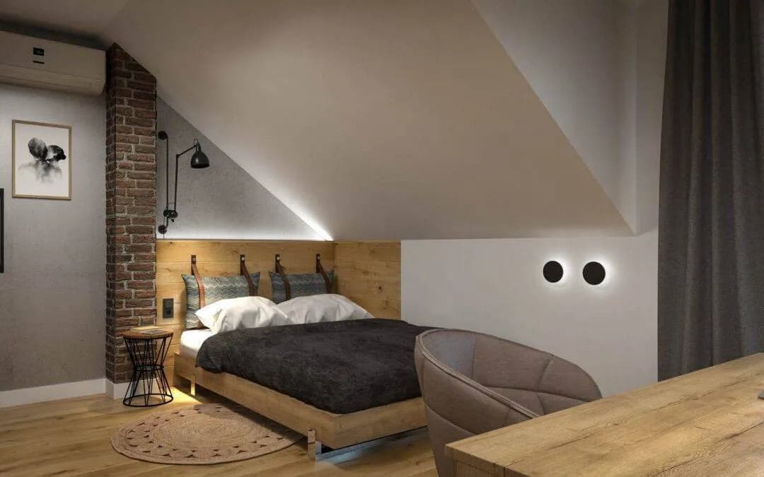 Pokój na poddaszu ze skosami: Jak urządzić funkcjonalne i stylowe wnętrze?