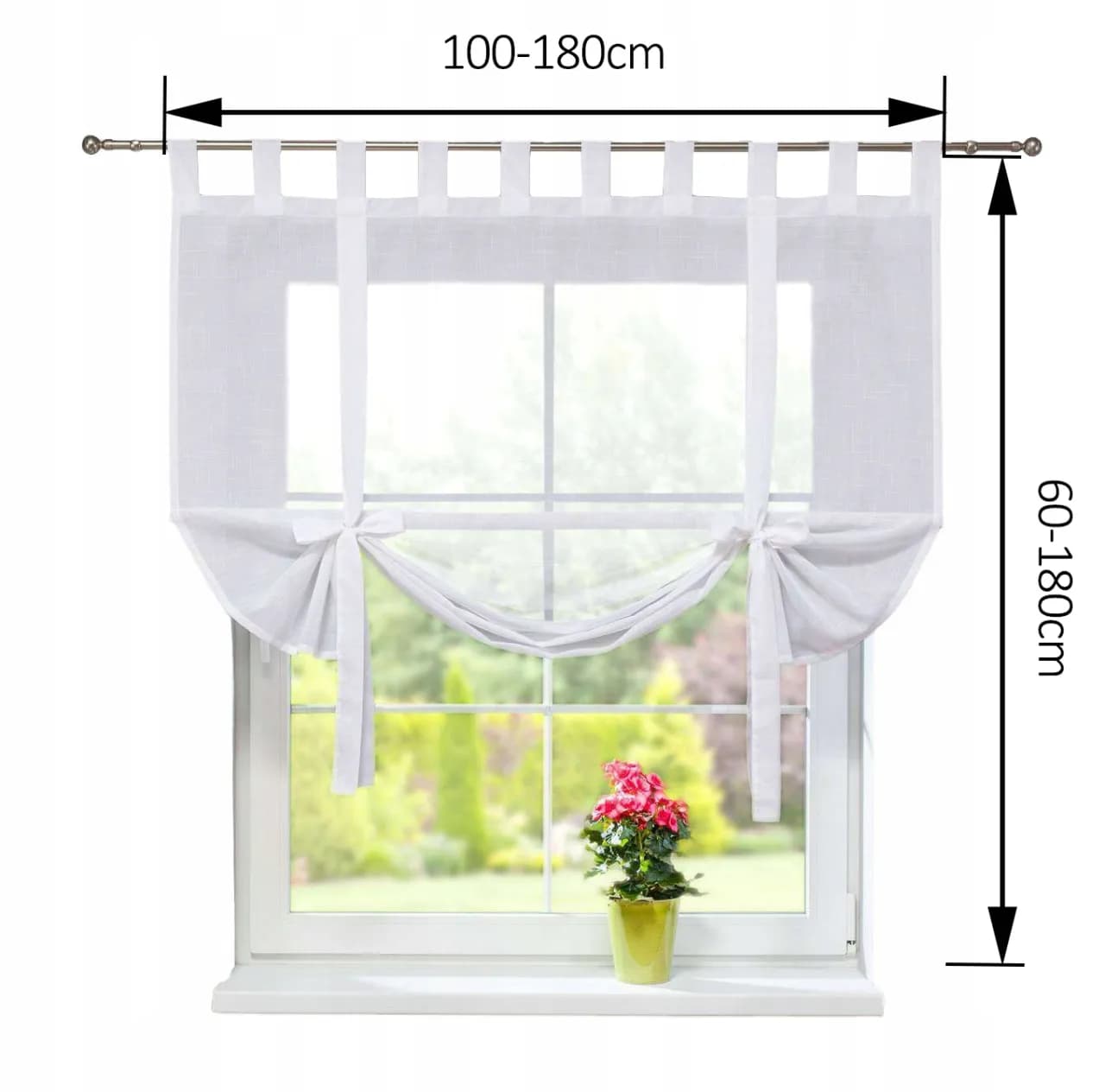 Firana jak roleta rzymska: Lekkość firany, funkcja rolety